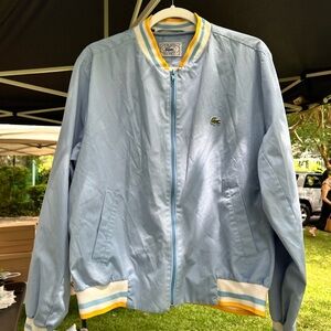 Lacoste Sky Blue Jacket with Yellow Accents